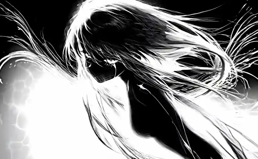 4k人物壁纸 - 剪影 - 少女 - 手绘「哲风壁纸」