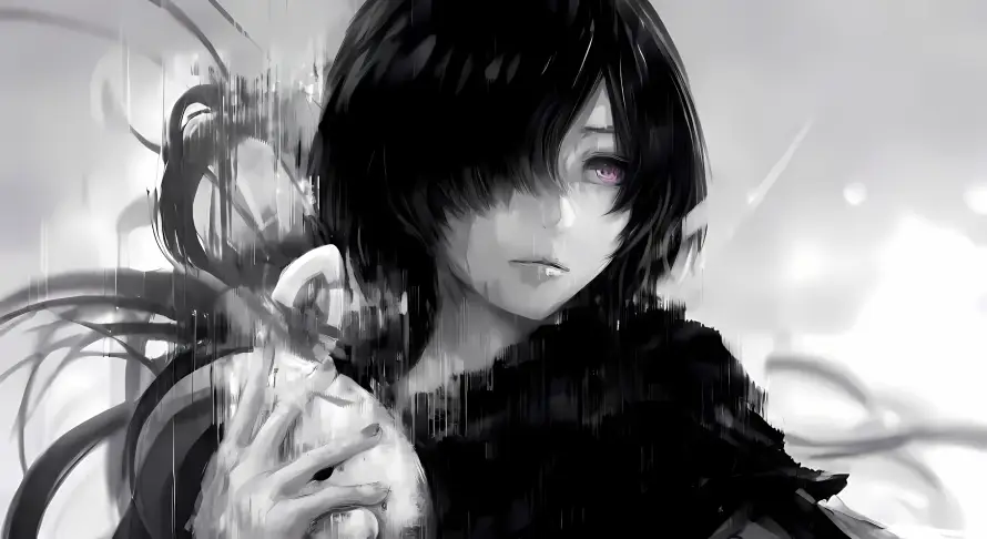 4k下雨壁纸 - 丧系 - 伤感 - 插画「哲风壁纸」