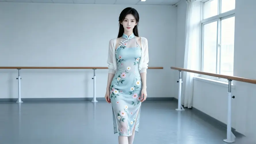 3k印花壁纸-中长发与图片-舞蹈把杆热门的壁纸「哲风壁纸」