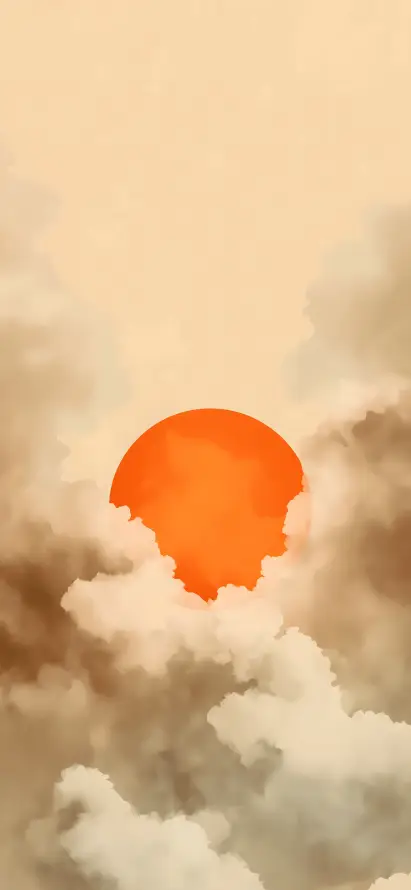 4k云层壁纸 - 天空 - 太阳 - 手绘「哲风壁纸」