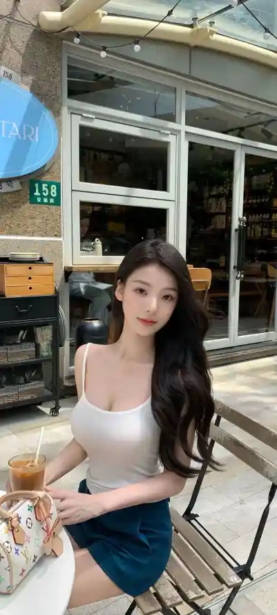 4k黑发壁纸 - 长发 - 户外 - 美女「哲风壁纸」