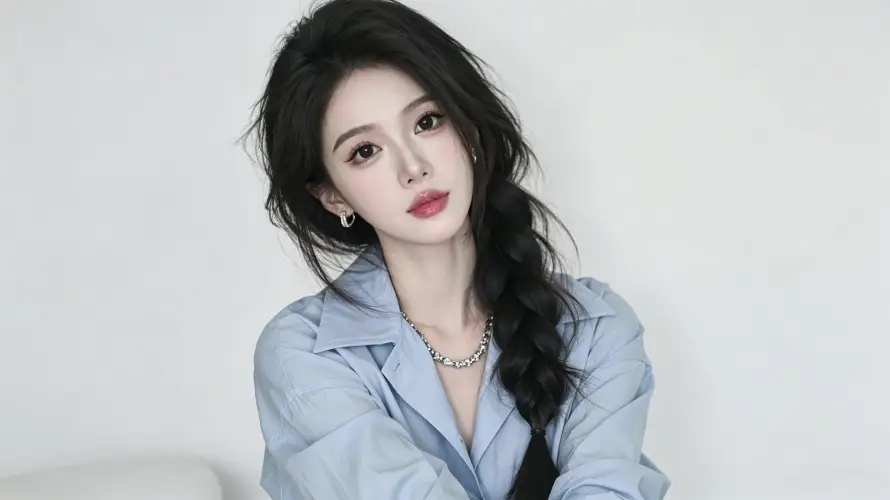 4k长发壁纸 - 项链 - 图片 - 美女「哲风壁纸」