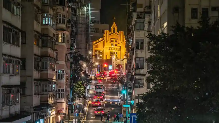 3k图片壁纸-西营盘 - 夜景-礼贤会堂壁纸推荐「哲风壁纸」