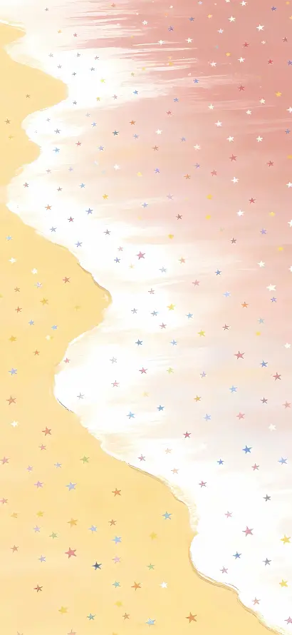 4k插画壁纸 - 星光 - 暖调 - 治愈「哲风壁纸」