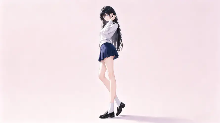 4k图片壁纸 - 好看 - 少女 - 长发「哲风壁纸」