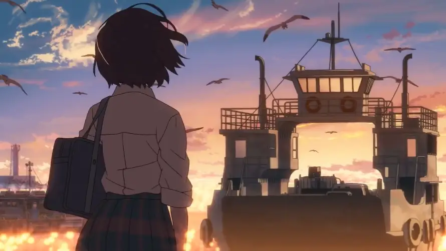 4kjk壁纸 - 天空 - 少女 - 校服「哲风壁纸」