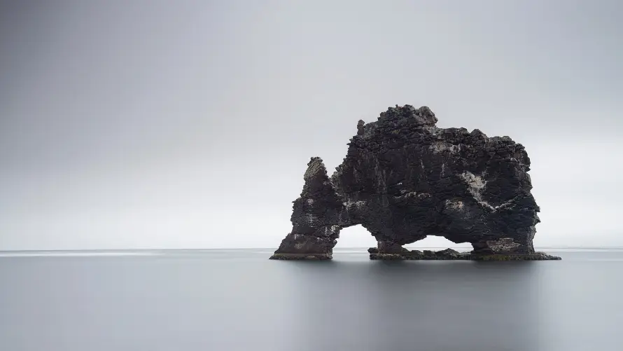 4k奇石壁纸 - 摆件 - 深灰 - 禅意「哲风壁纸」