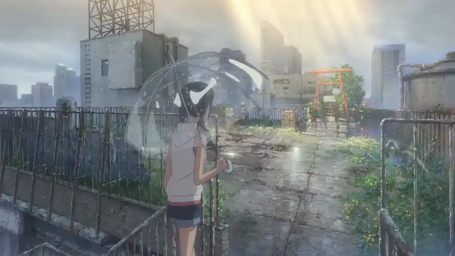 4k城市壁纸 - 天台 - 少女 - 日式「哲风壁纸」