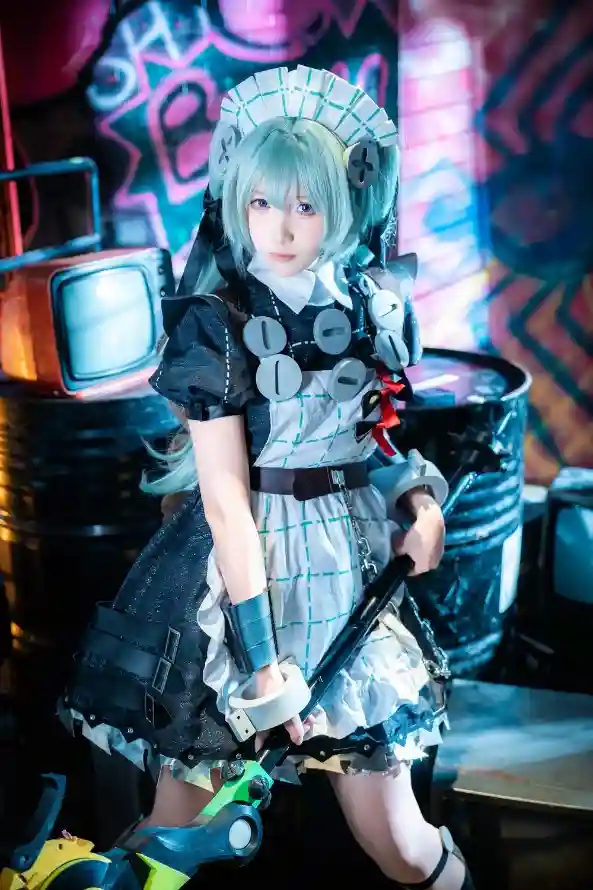 4k油桶壁纸 - 涂鸦 - 绿发 - cos「哲风壁纸」