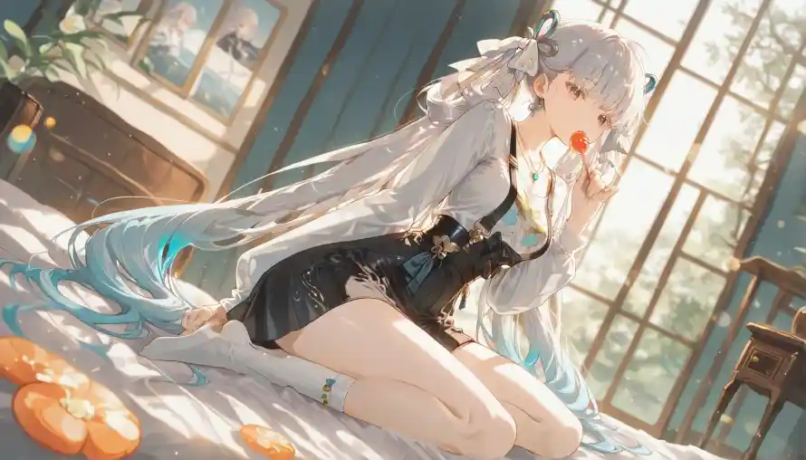 4k动漫壁纸 - 卧室 - 少女 - 短裙「哲风壁纸」 4k动漫壁纸 - 卧室 - 少女 - 短裙「哲风壁纸」