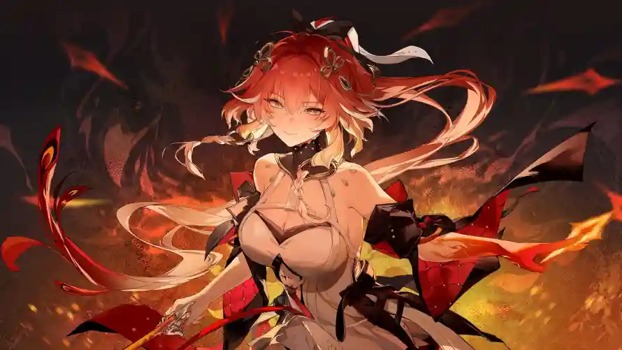 2k动漫壁纸-二次元 - 火焰-女性角色壁纸分享「哲风壁纸」