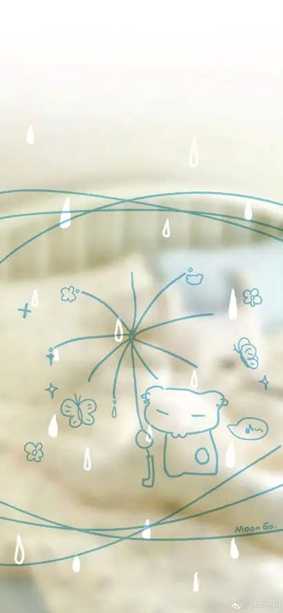 4k下雨壁纸 - 小羊 - 治愈 - 清新「哲风壁纸」