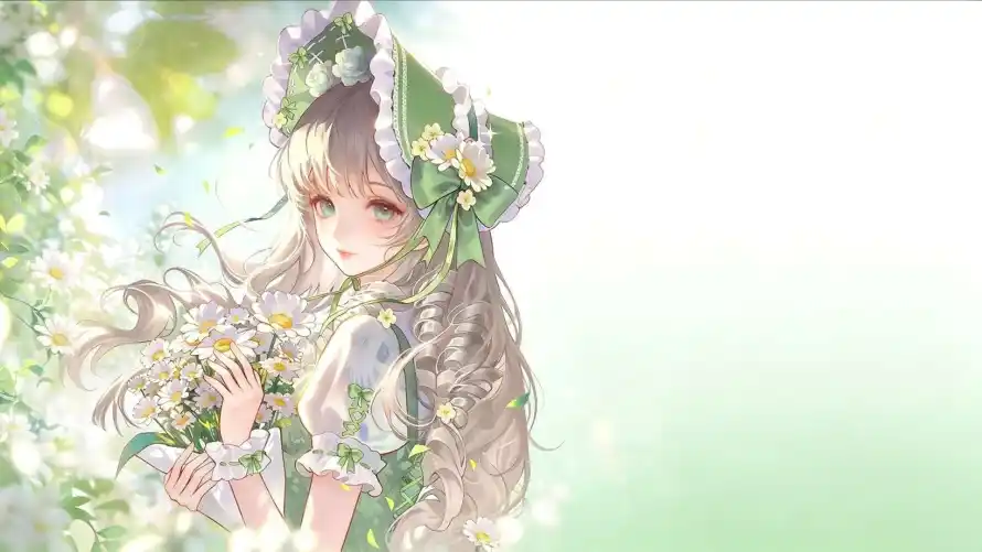 4k动漫壁纸 - 少女 - 清新 - 白裙「哲风壁纸」