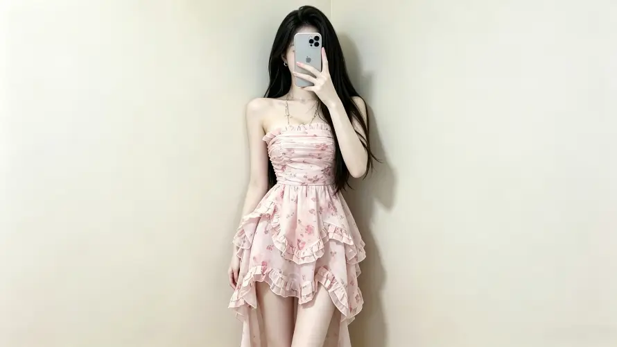 4k好看壁纸 - 少女 - 穿搭 - 粉色「哲风壁纸」