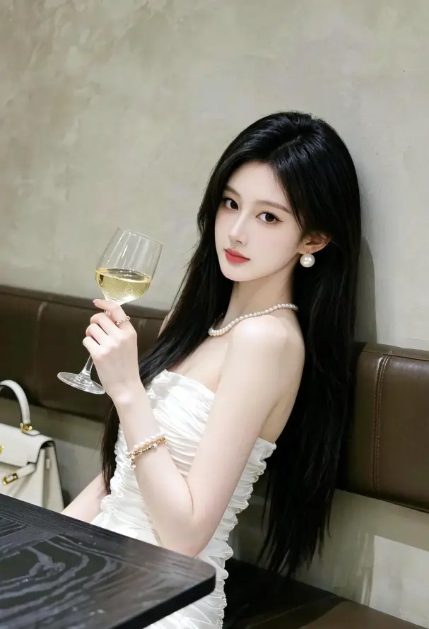 4k好看壁纸 - 美女 - 餐厅 - 氛围感「哲风壁纸」