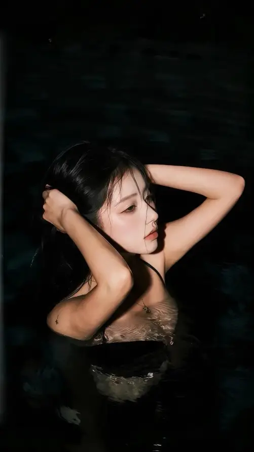 4k写真壁纸 - 吊带 - 抬手 - 时尚「哲风壁纸」