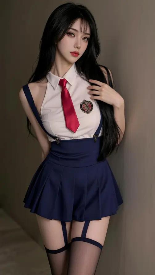 4k制服壁纸 - 吊带 - 好看 - 手机「哲风壁纸」