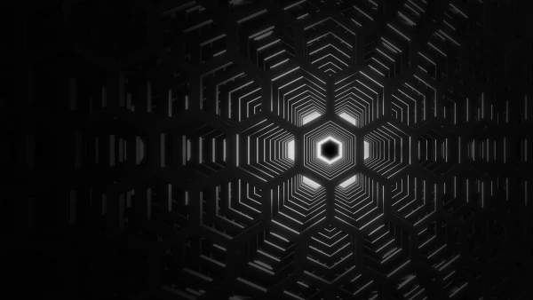 8k戴尔壁纸-五边形与抽象的-3D抽象热门的壁纸「哲风壁纸」
