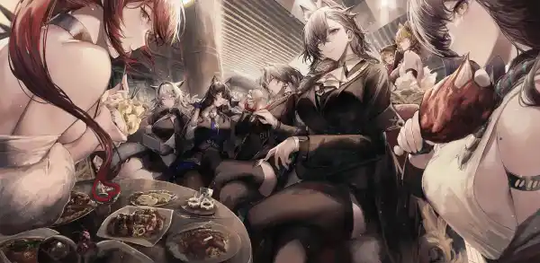 2k丝袜壁纸-动漫女孩与制服-双腿交叉壁纸分享「哲风壁纸」