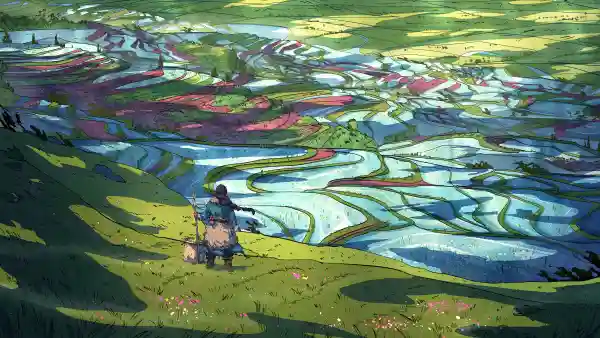 4k农场壁纸-艺术品和草-克里斯蒂安·贝纳维德斯「哲风壁纸」