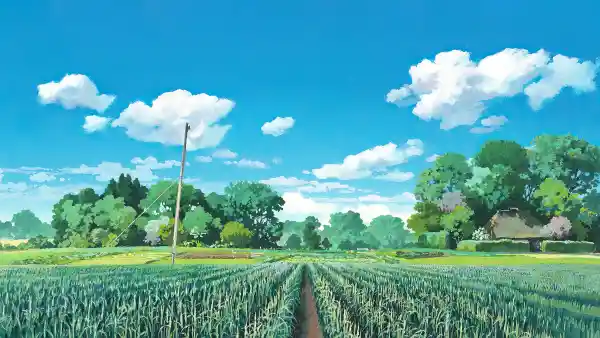 2k天空壁纸-乡村的和云-日本动画片壁纸推荐「哲风壁纸」