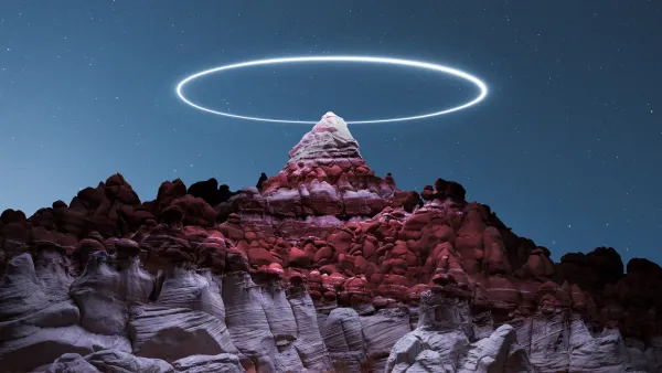 4k摄影壁纸 - 山 - 灯 - 星星「哲风壁纸」
