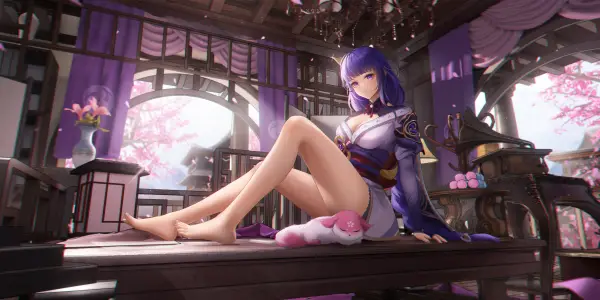 4k美腿壁纸 - 痣 - 脚 - 花朵「哲风壁纸」