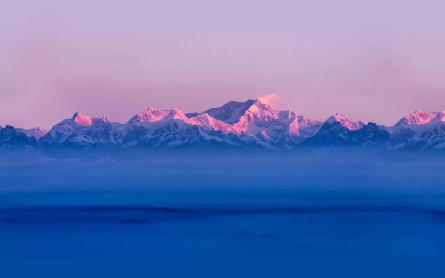 3k天空壁纸-蓝色的和山-壁纸分享「哲风壁纸」