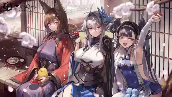 2k和服壁纸-微笑着和坐着-动漫女孩热门的壁纸「哲风壁纸」