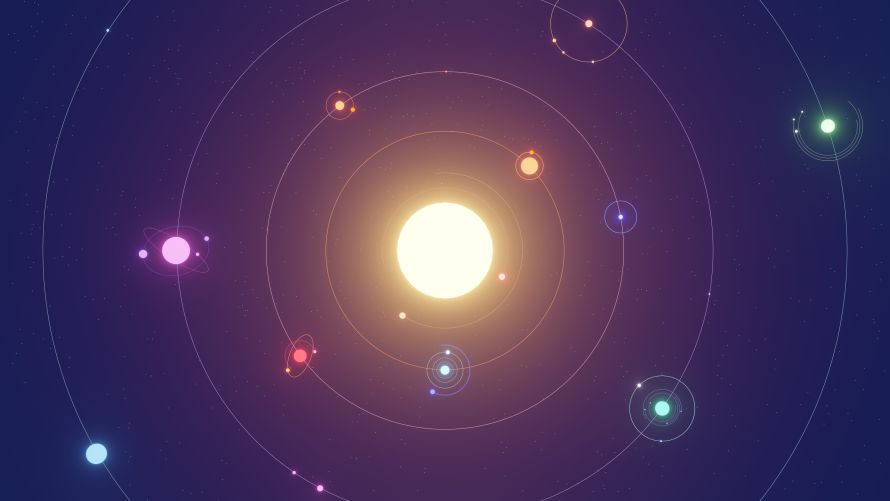4k太阳壁纸-太阳系和插图-数字艺术壁纸分享「哲风壁纸」