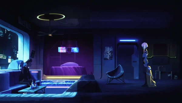 4k动漫女孩壁纸 - 动漫男孩 - 赛博朋克 - 日本动画片「哲风壁纸」