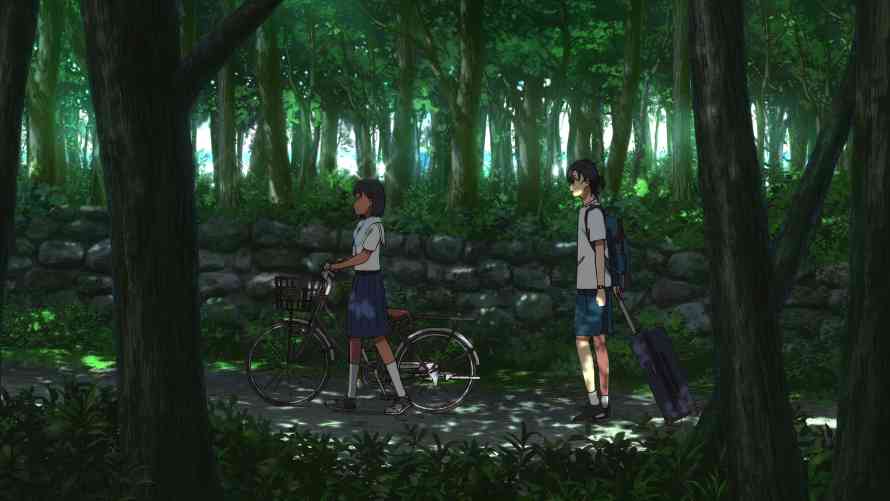 4k4K壁纸-自行车壁纸和树-日本动画片免费下载「哲风壁纸」
