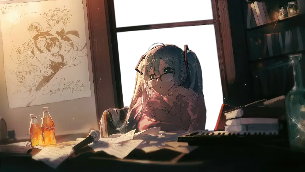 2k插画壁纸-绘画少女背景-《美图合集》「哲风壁纸」