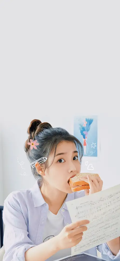 《IU》手机壁纸-女星星眼壁纸-热门的壁纸「哲风壁纸」