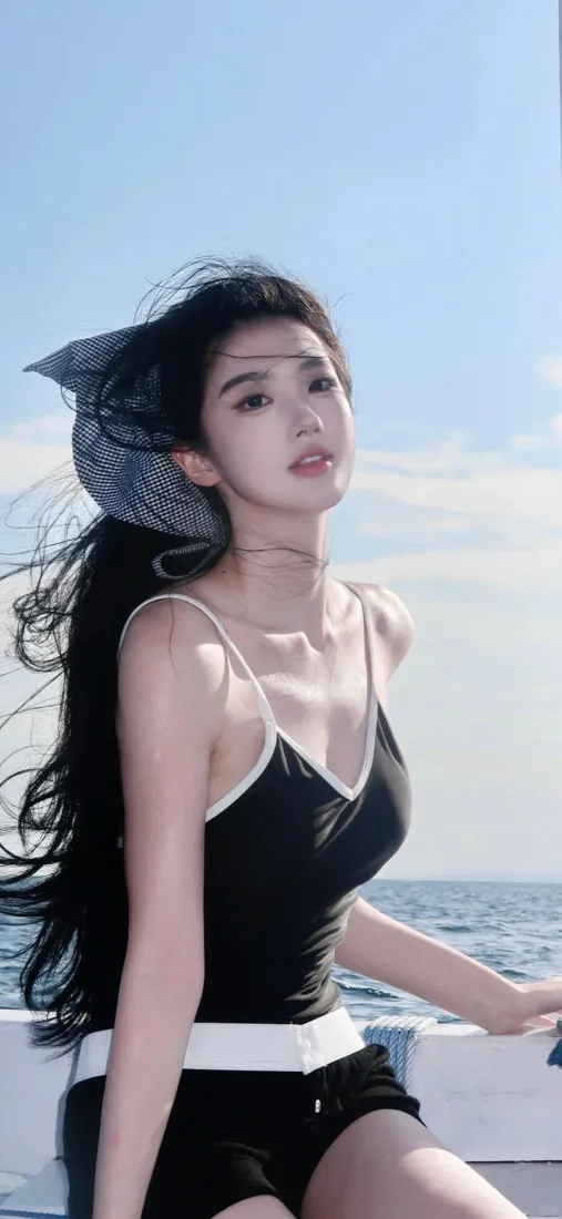 性感吊带短裤美女壁纸｜清新背景图片 - 美女「哲风壁纸」