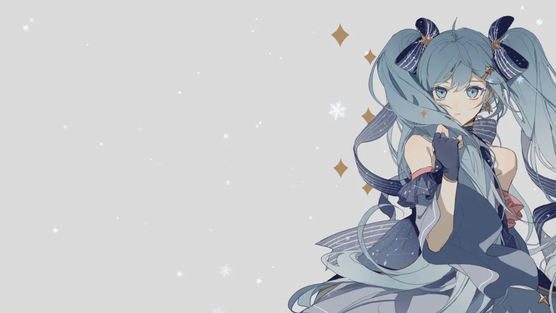 3k初音未来壁纸｜樱之雨背景图片 - 二次元风「哲风壁纸」