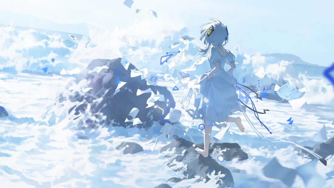 4k少女动漫壁纸｜冰雪背景图片 - 梦幻场景「哲风壁纸」
