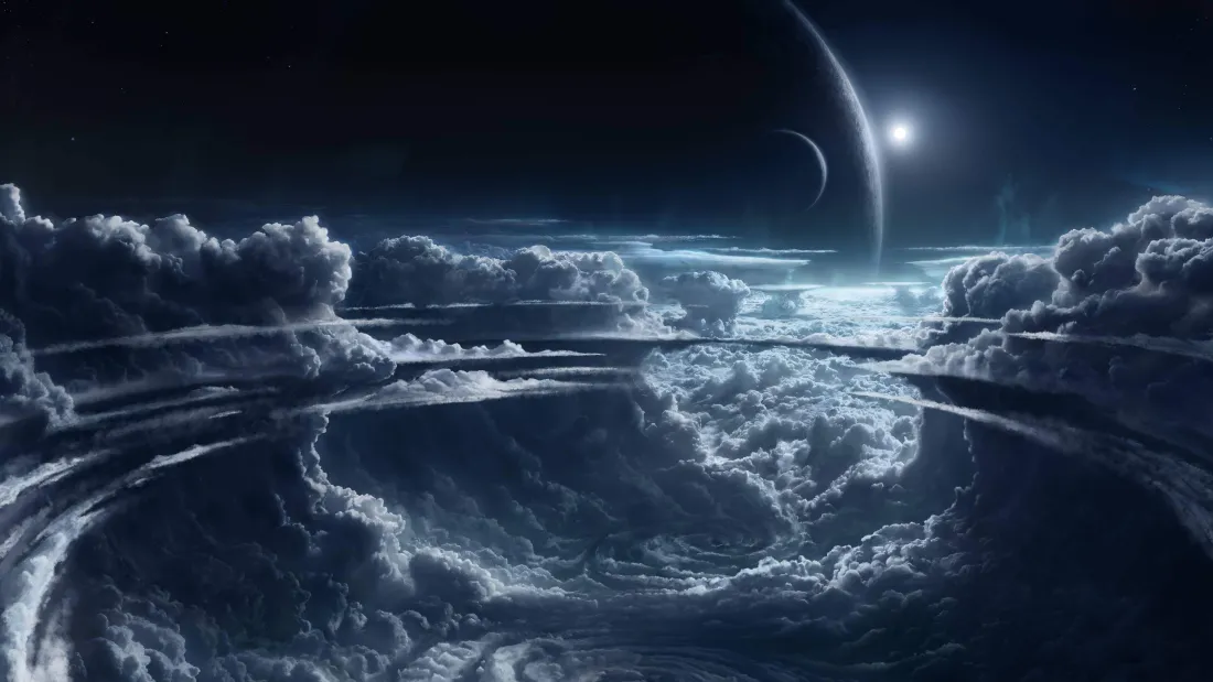 4k星际云海壁纸｜科幻宇宙背景图片 - 神秘星球「哲风壁纸」