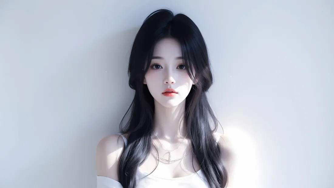 2k少女壁纸｜清纯背景图片 - 简约白「哲风壁纸」