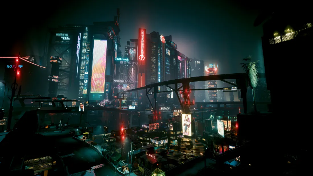 2k赛博朋克壁纸｜2077街景背景图片 - 科幻「哲风壁纸」