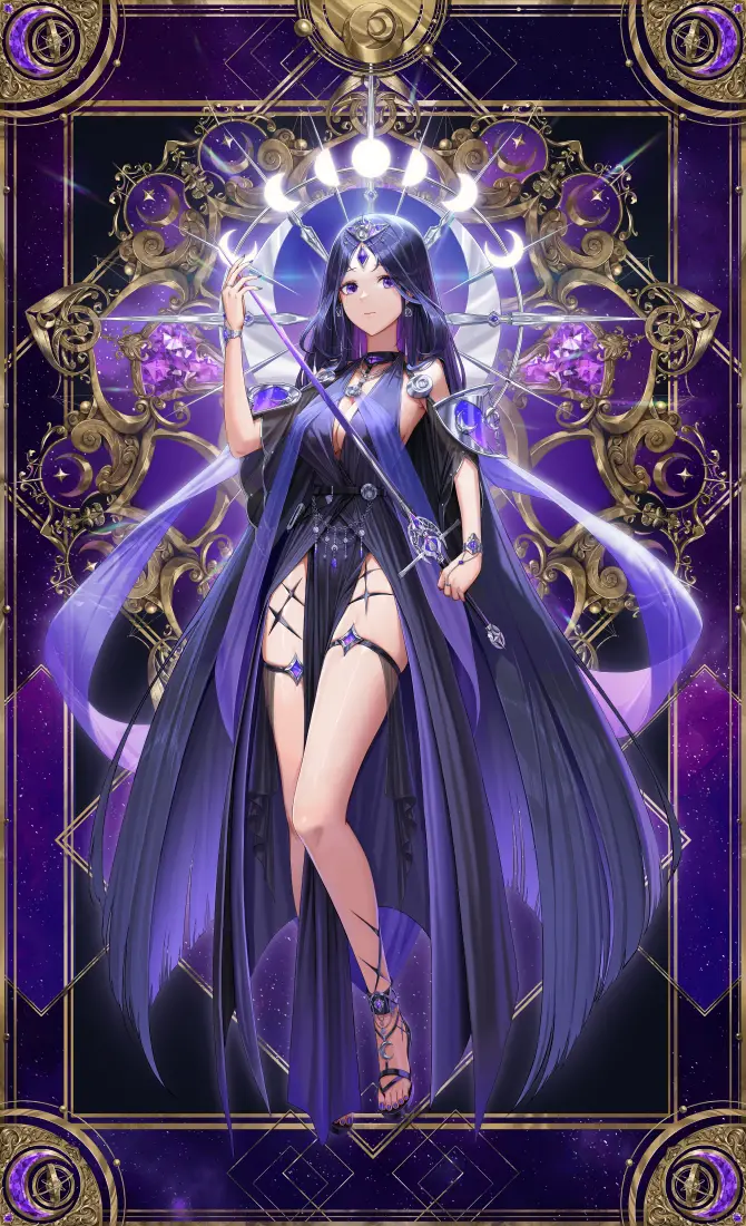 魔女手机壁纸｜魔杖背景图片 - 紫色幻想「哲风壁纸」