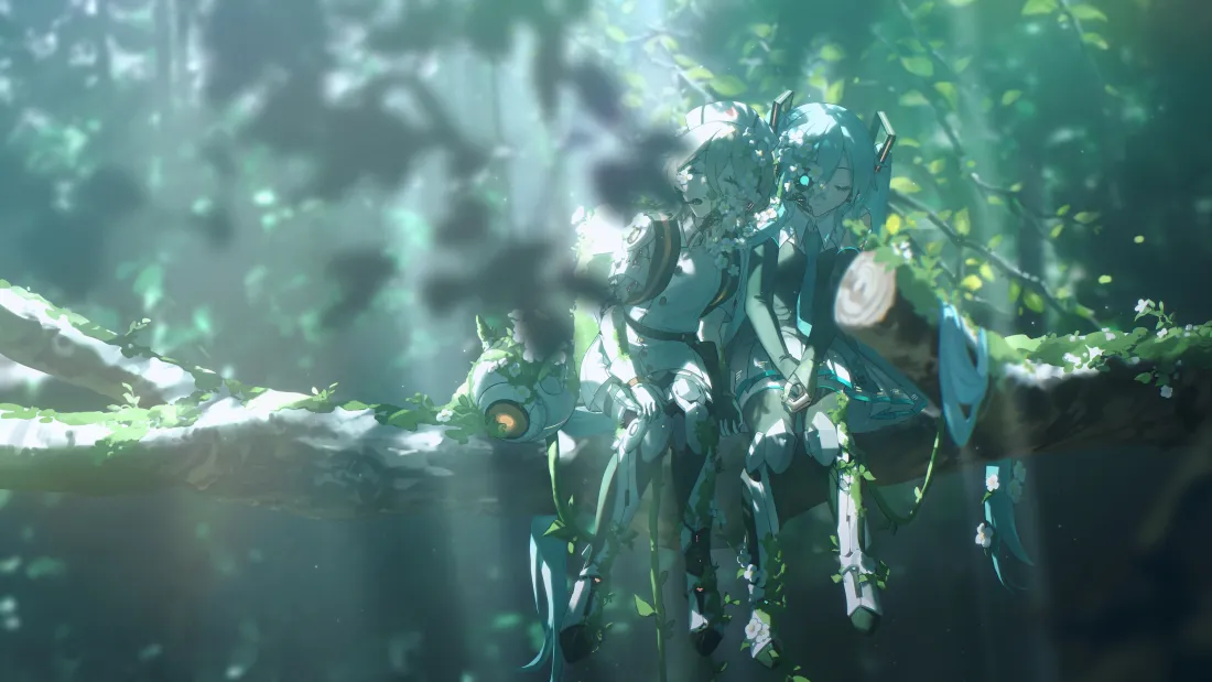 6k(初音未来壁纸｜后末日背景图片 - 机械森林)「哲风壁纸」
