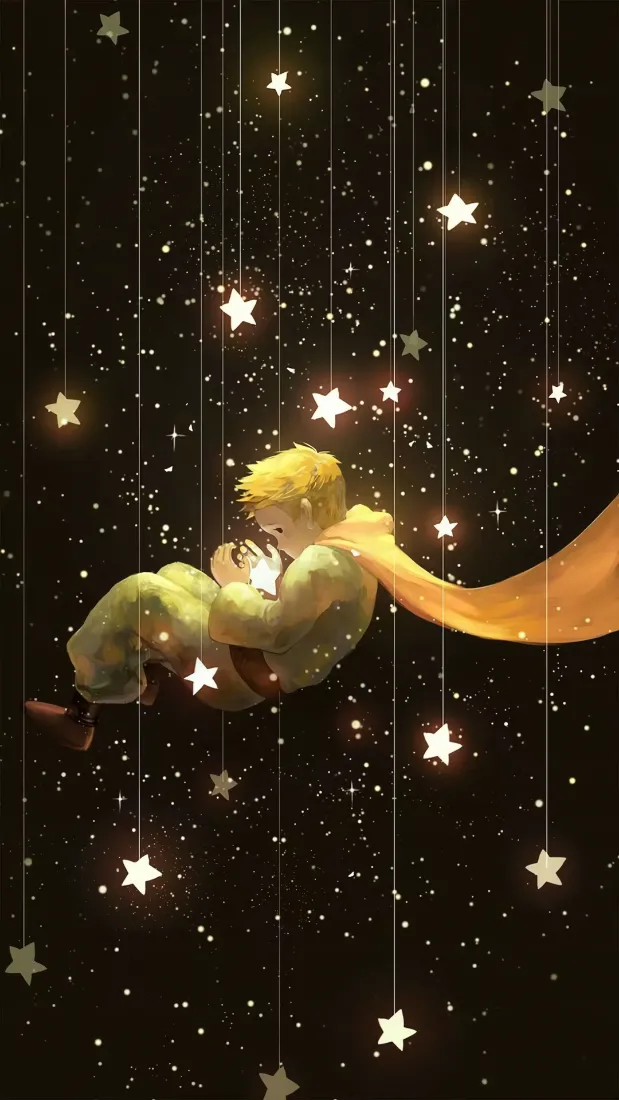 小王子手机壁纸｜星星背景图片 - 童话星空「哲风壁纸」