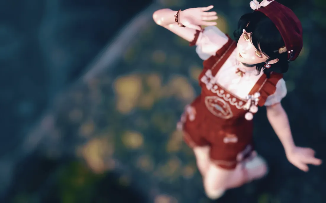 3k暖暖壁纸｜红色连衣裙背景图片 - 自然「哲风壁纸」