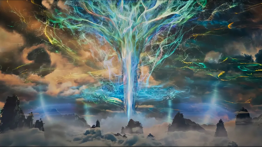 4k凡人修仙传壁纸｜奇幻风景 - 灵树山峦「哲风壁纸」