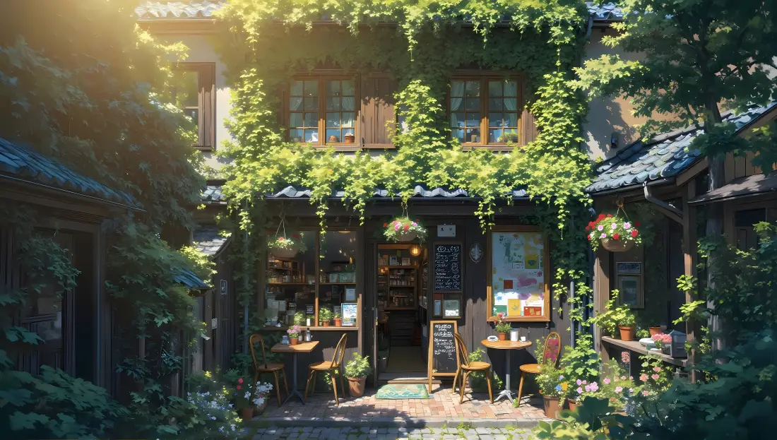 4k爬山虎房屋壁纸｜绿植庭院 - 治愈系阳光「哲风壁纸」