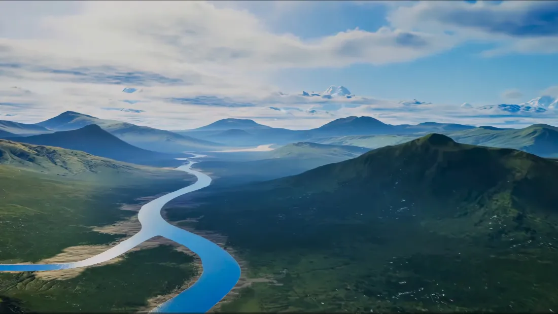 4k自然风景壁纸｜山水背景图片 - 河流山脉「哲风壁纸」