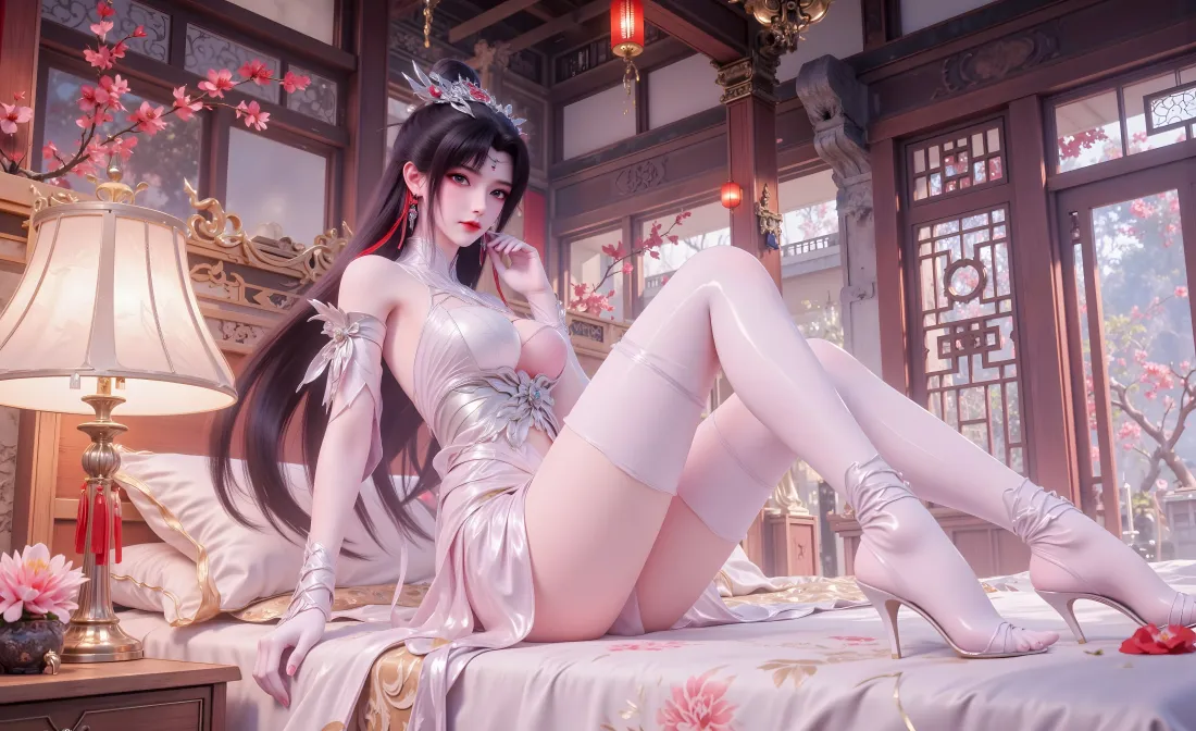 4k仙逆柳眉壁纸｜古风房间背景 - 古装美女「哲风壁纸」