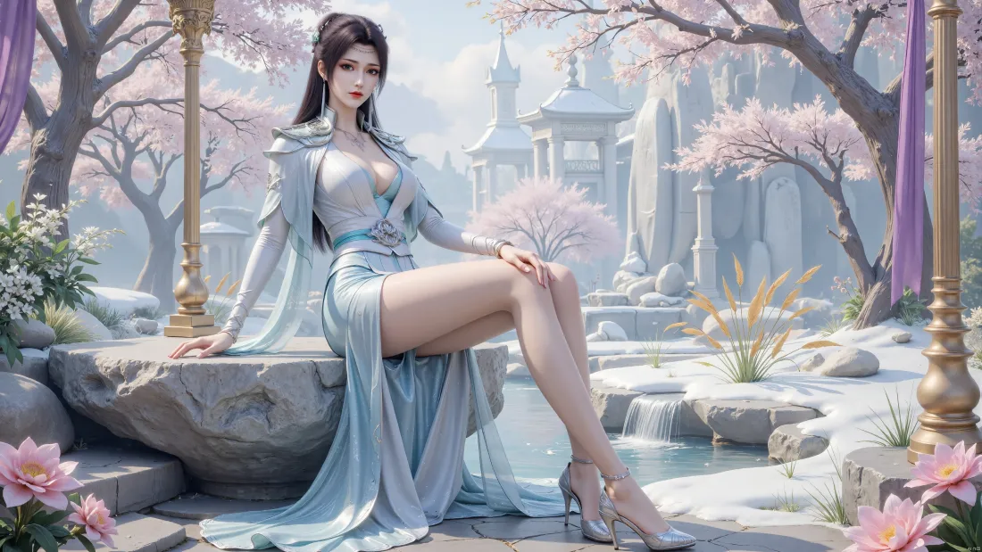 3k云韵壁纸｜斗破苍穹背景图 - 古风长裙「哲风壁纸」