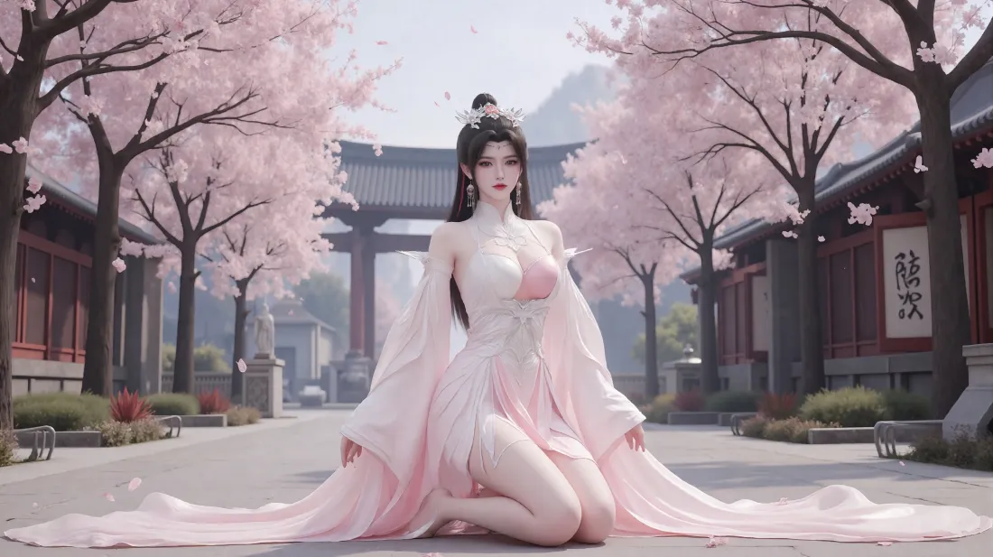 3k柳眉壁纸｜樱花古风背景 - 仙逆「哲风壁纸」